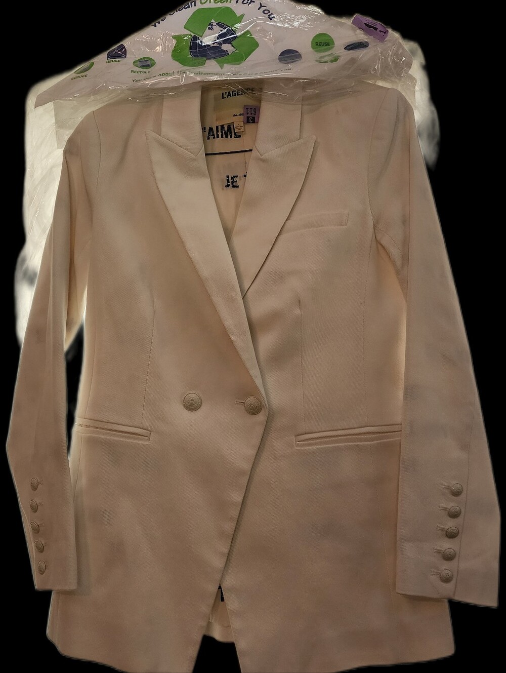 L'AGENCE NWOT COTTON TWILL BLAZER SIZE 4